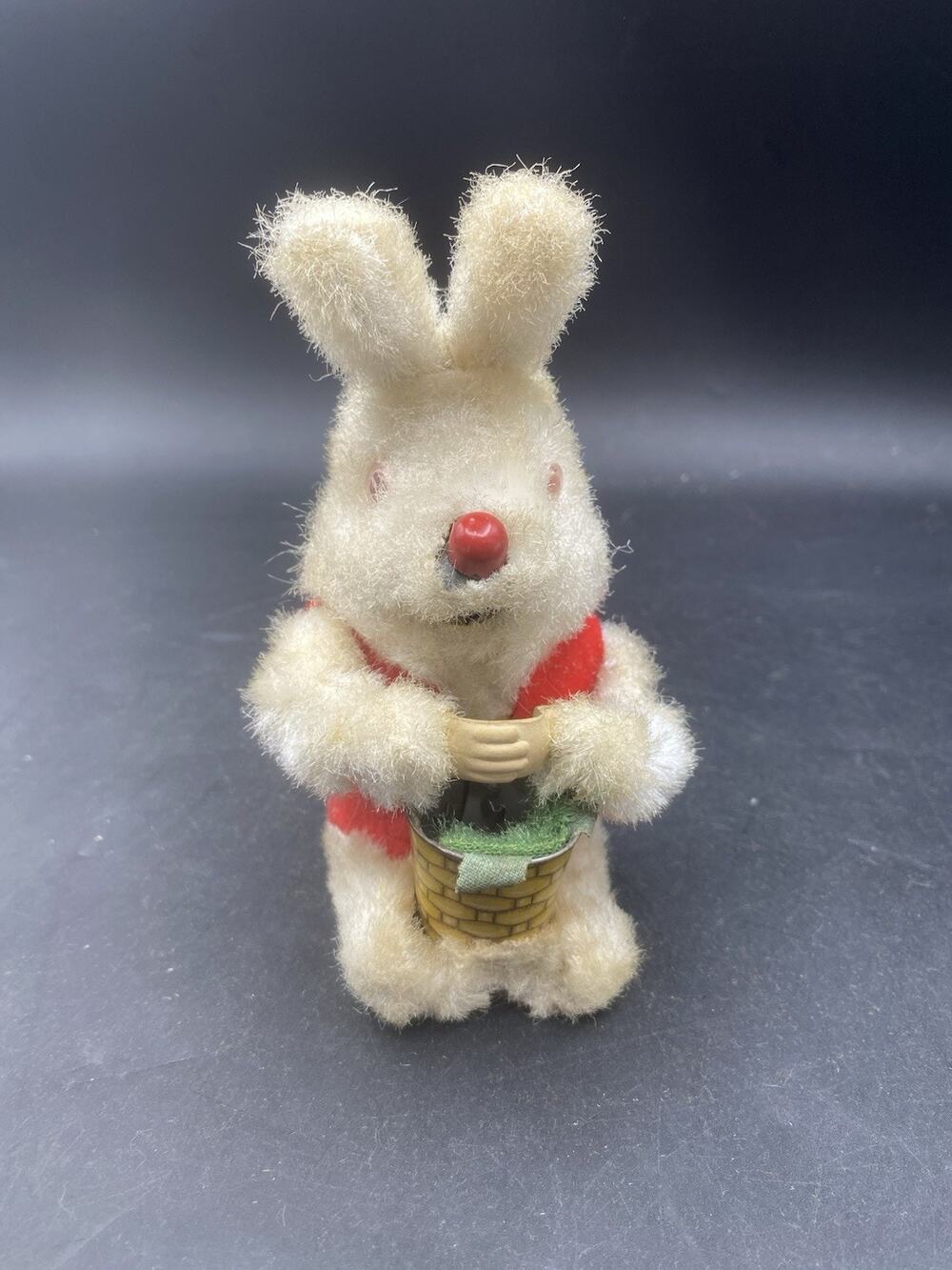 Vintage 50’s Japan Wind Up Toy Bunny Rabbit Figure Eating Works Read !!!